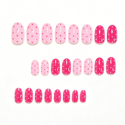 Artistic Polka Dot Press-On Nails Acalora