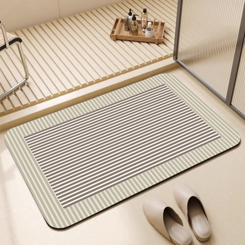 Geometric Pattern Textured Bath Mat Acalora