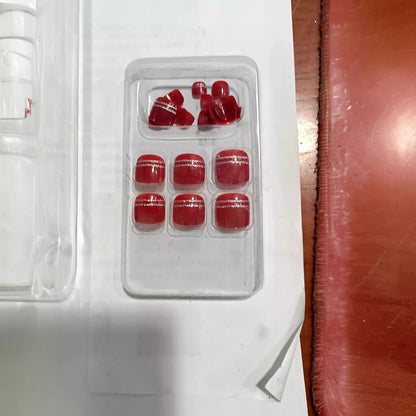 Glossy Decorative Press-On Nail Tips Acalora