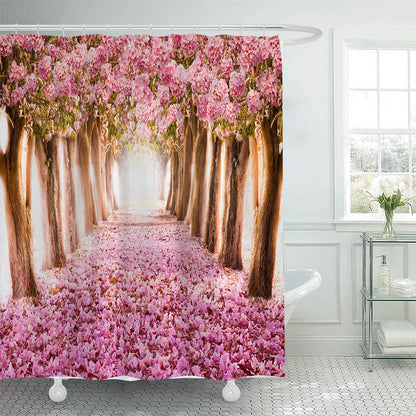 Floral Cherry Blossom Shower Curtain