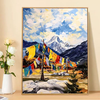 Mountain Landscape Canvas Art Print