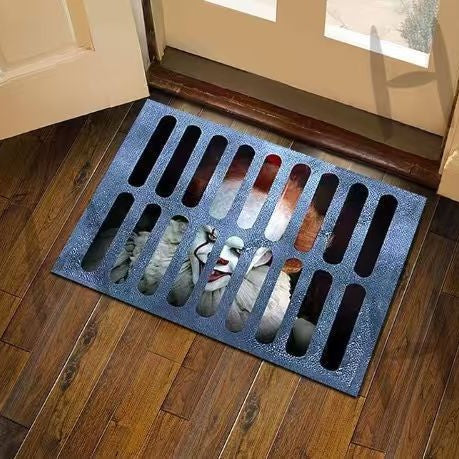 Horror-Themed Welcome Mat