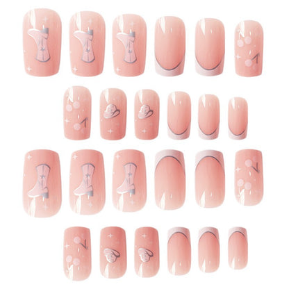 Artistic Press-On Nail Art with Unique Illustrations Acalora