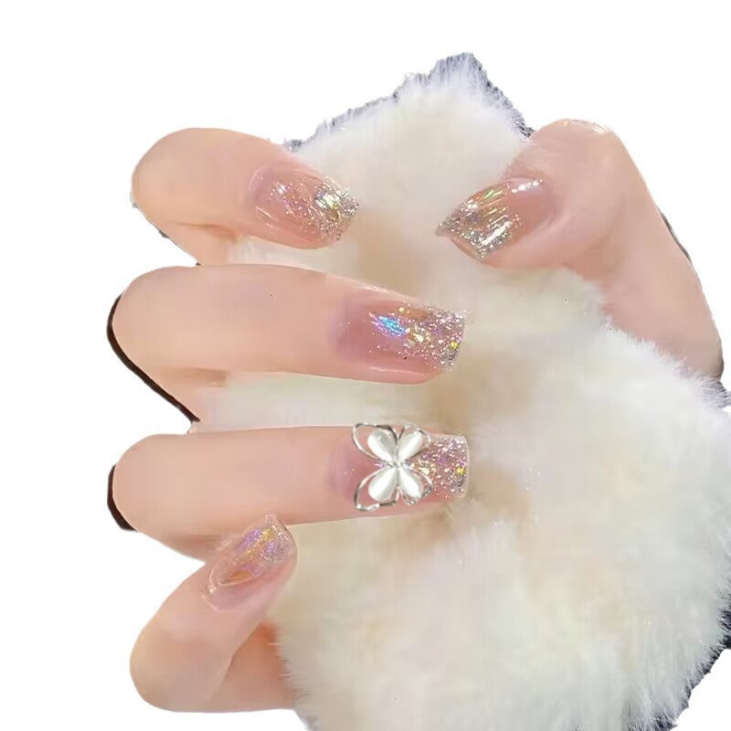 Decorative Floral Press-On Nail Art Set Acalora