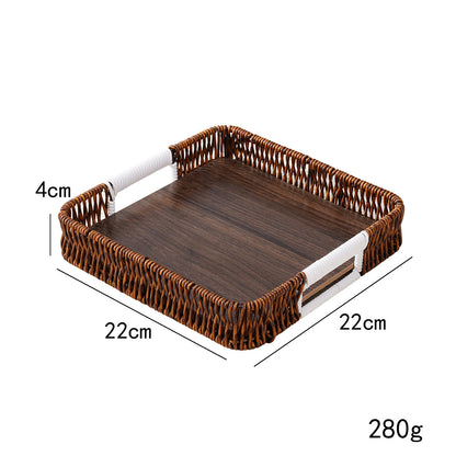Decorative Woven Serving Tray Acalora