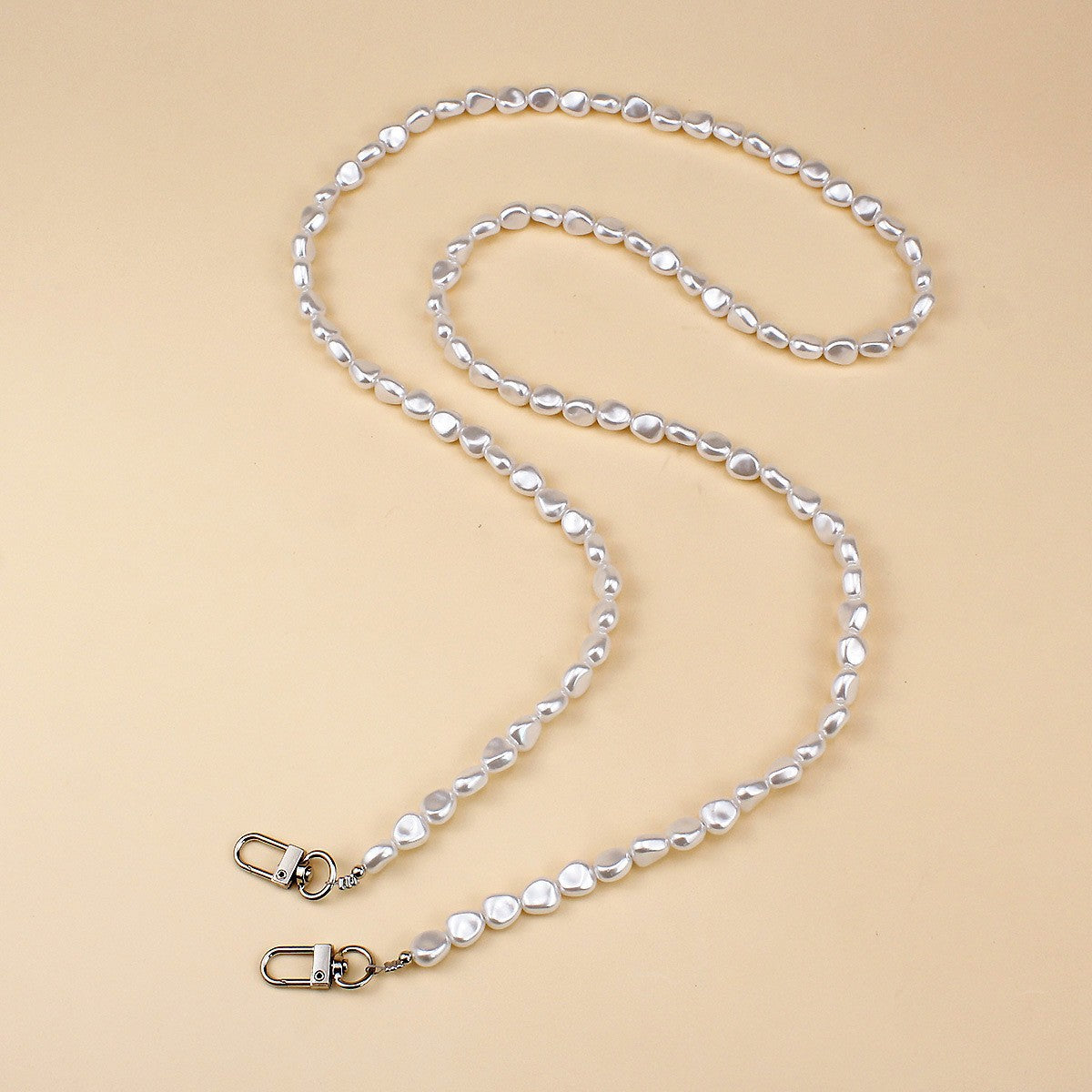 Elegant Pearl and Silver Necklace Acalora