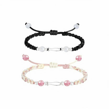 Adjustable Braided Bead Bracelet Acalora