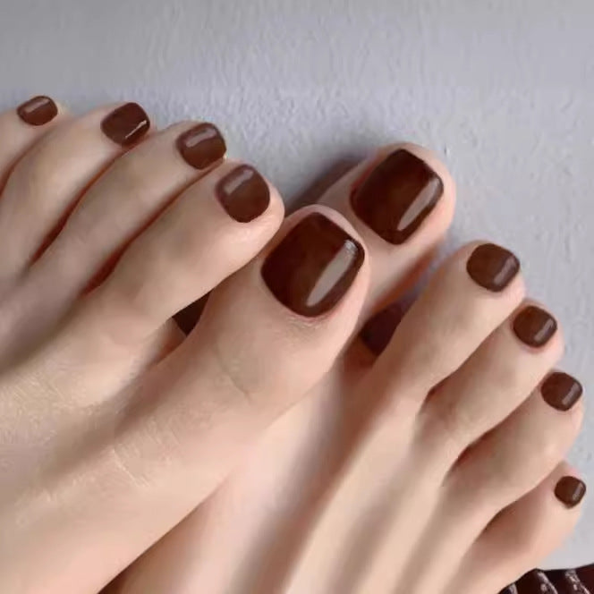 Glossy Premium Press-On Toenails Acalora