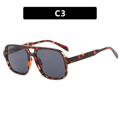 Women's modern square sunglasses with stylish transparent frame Karnz