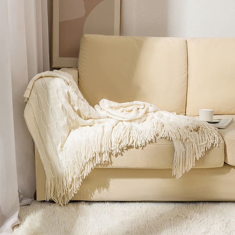 Cozy Textured Throw Blanket