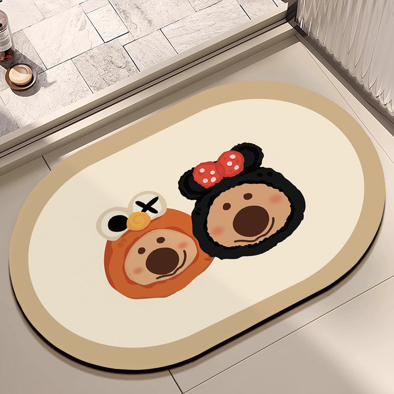 Cute Cartoon Dog Bath Mat Acalora