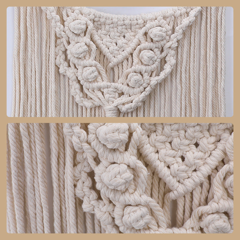 Decorative macrame wall hanging with boho design Acalora