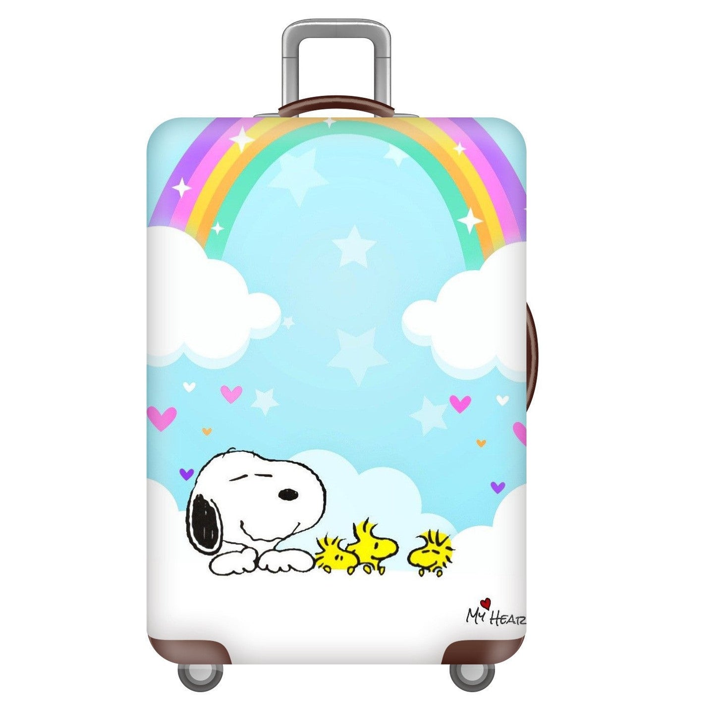 Unisex hard-shell travel suitcase with playful Snoopy motif Brehn