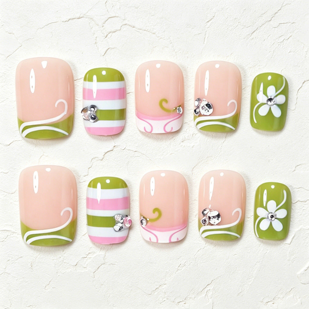Decorative Press-On Nail Art Tips Acalora