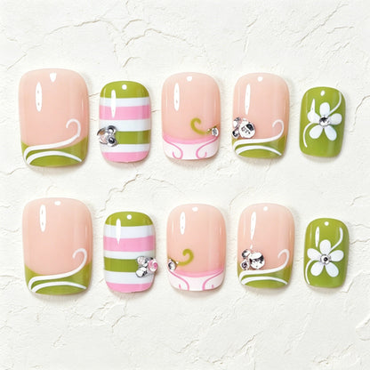 Decorative Press-On Nail Art Tips Acalora