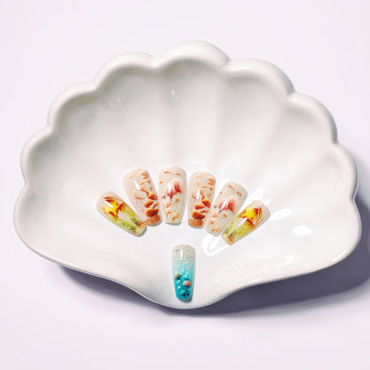 Underwater Scenery 3D Nail Art Acalora