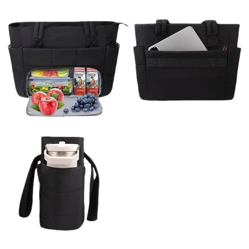 Insulated Multi-Pocket Lunch Tote Acalora