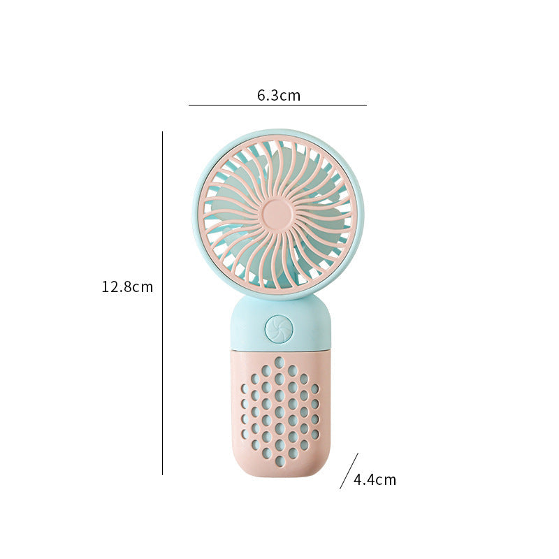 Ladies' Portable Mini Handheld Fan with Ergonomic Handle and USB Charging Function Karnz