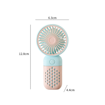 Ladies' Portable Mini Handheld Fan with Ergonomic Handle and USB Charging Function Karnz