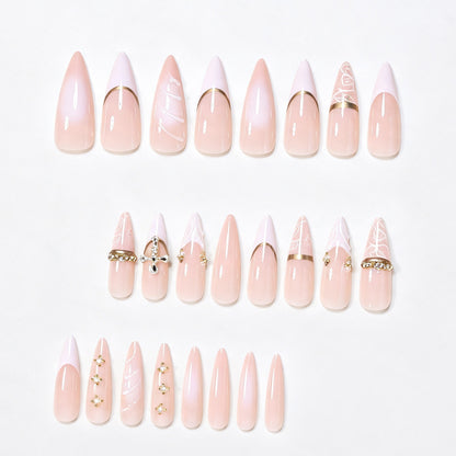 Elegant Stiletto Nail Art Tips with Embellishments Acalora