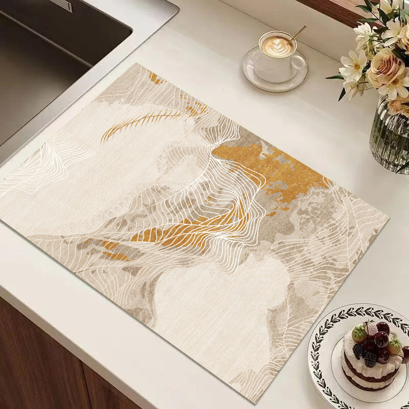 Abstract Geometric Kitchen Mat Acalora