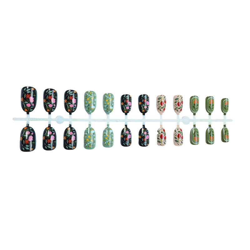 Floral Design Press-On Nail Art Kit Acalora