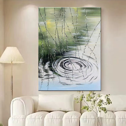 Modern Abstract Water-Themed Canvas Wall Art