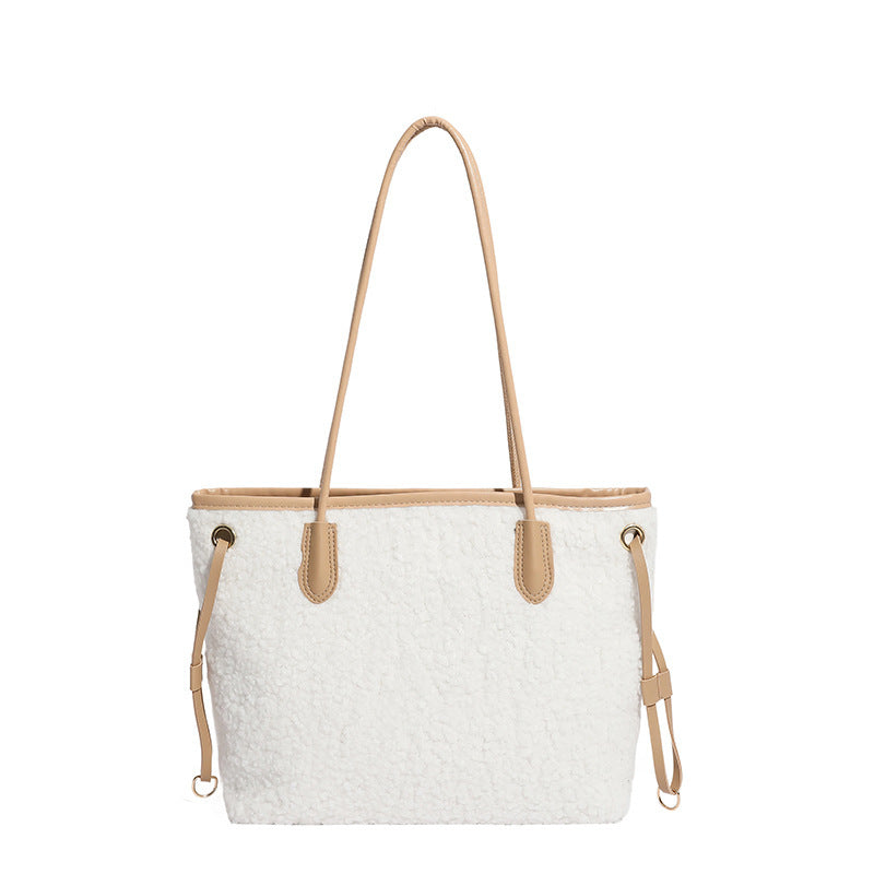 Oversized Faux Fur Tote Bag Acalora