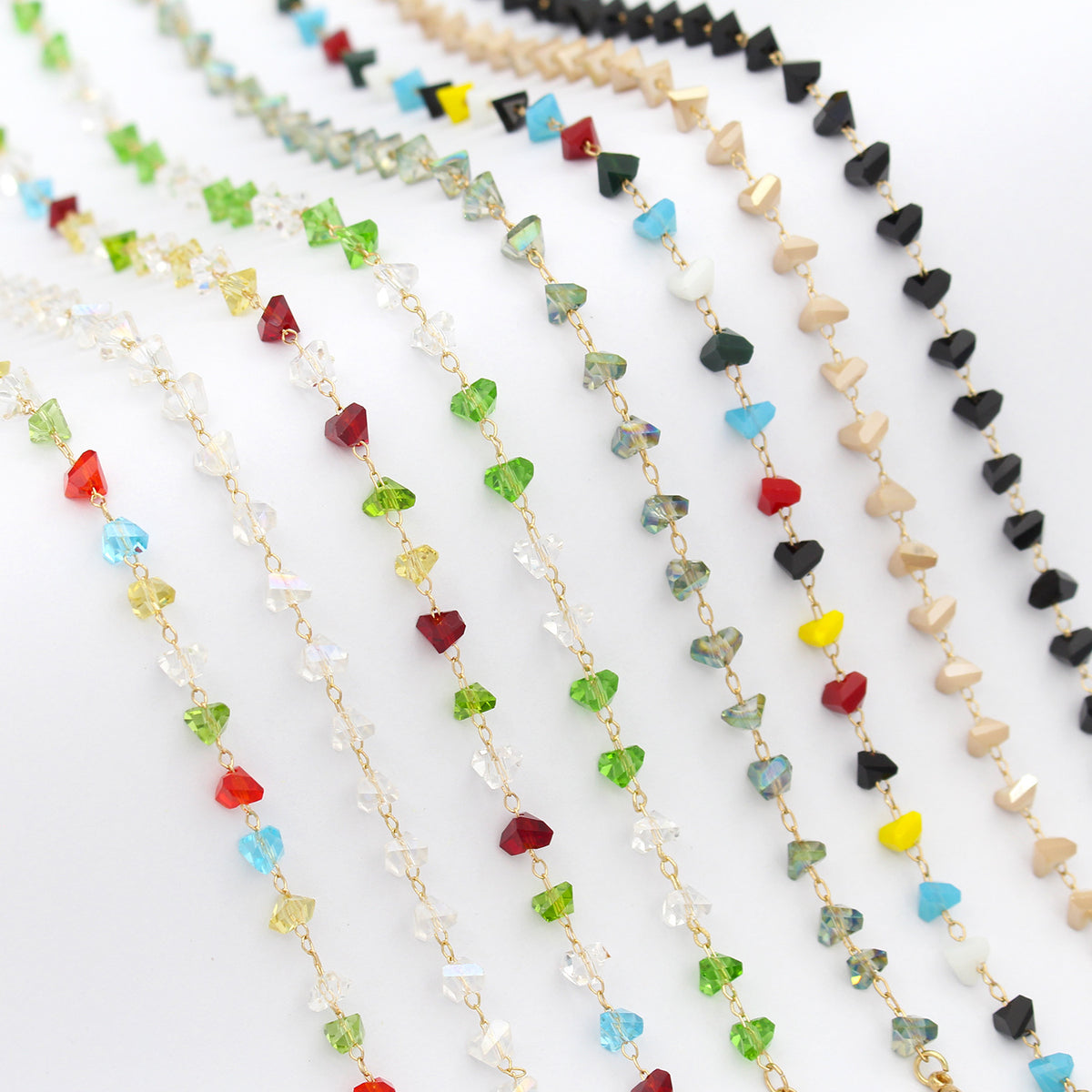 Heart Shaped Beaded Eyewear Chain Acalora