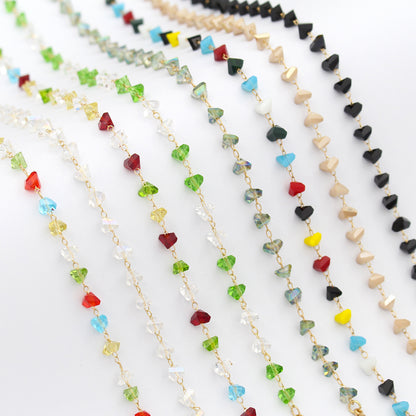 Heart Shaped Beaded Eyewear Chain Acalora