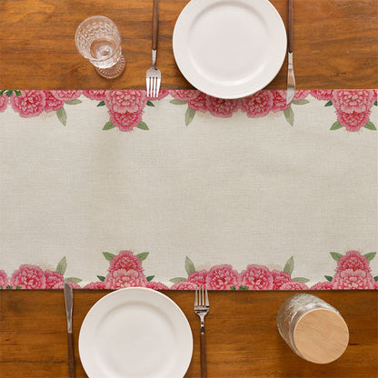 Decorative Floral Print Table Runner