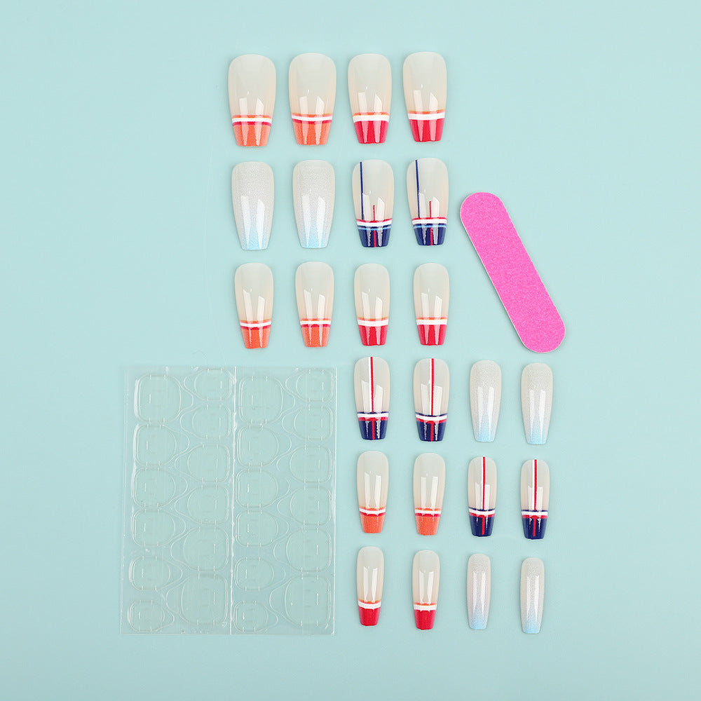 Artificial Nail Set in Modern Gradient Design Acalora