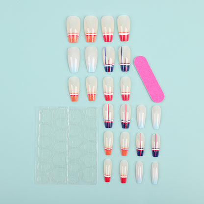 Artificial Nail Set in Modern Gradient Design Acalora