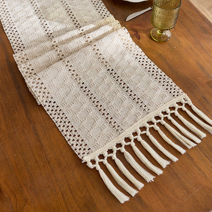 Elegant Knitted Table Runner