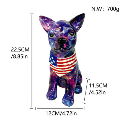 Colorful decorative figure of a dog in modern design Acalora