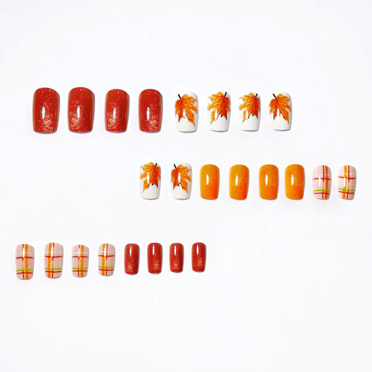 Autumn Leaf Design Nail Art Acalora