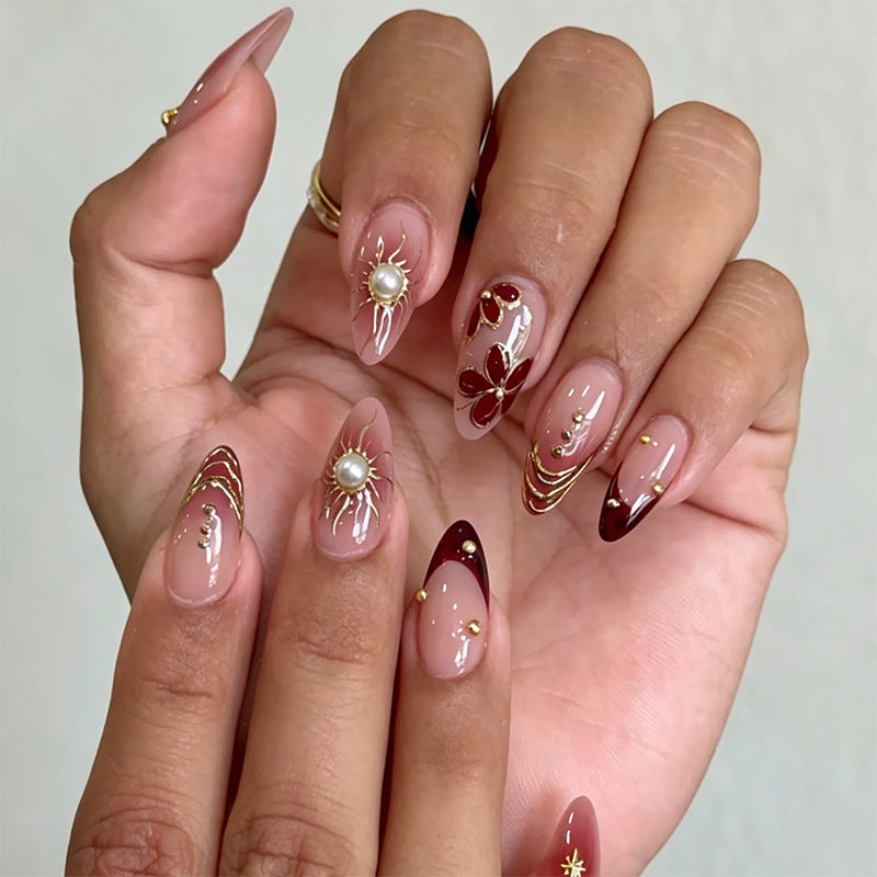 Artificial nails with exclusive flower design Acalora