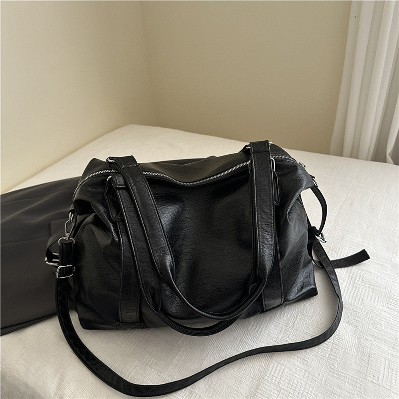 Luxurious Faux Leather Travel Tote Bag Acalora