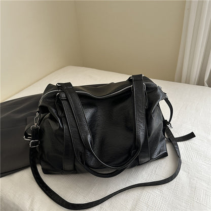 Luxurious Faux Leather Travel Tote Bag Acalora