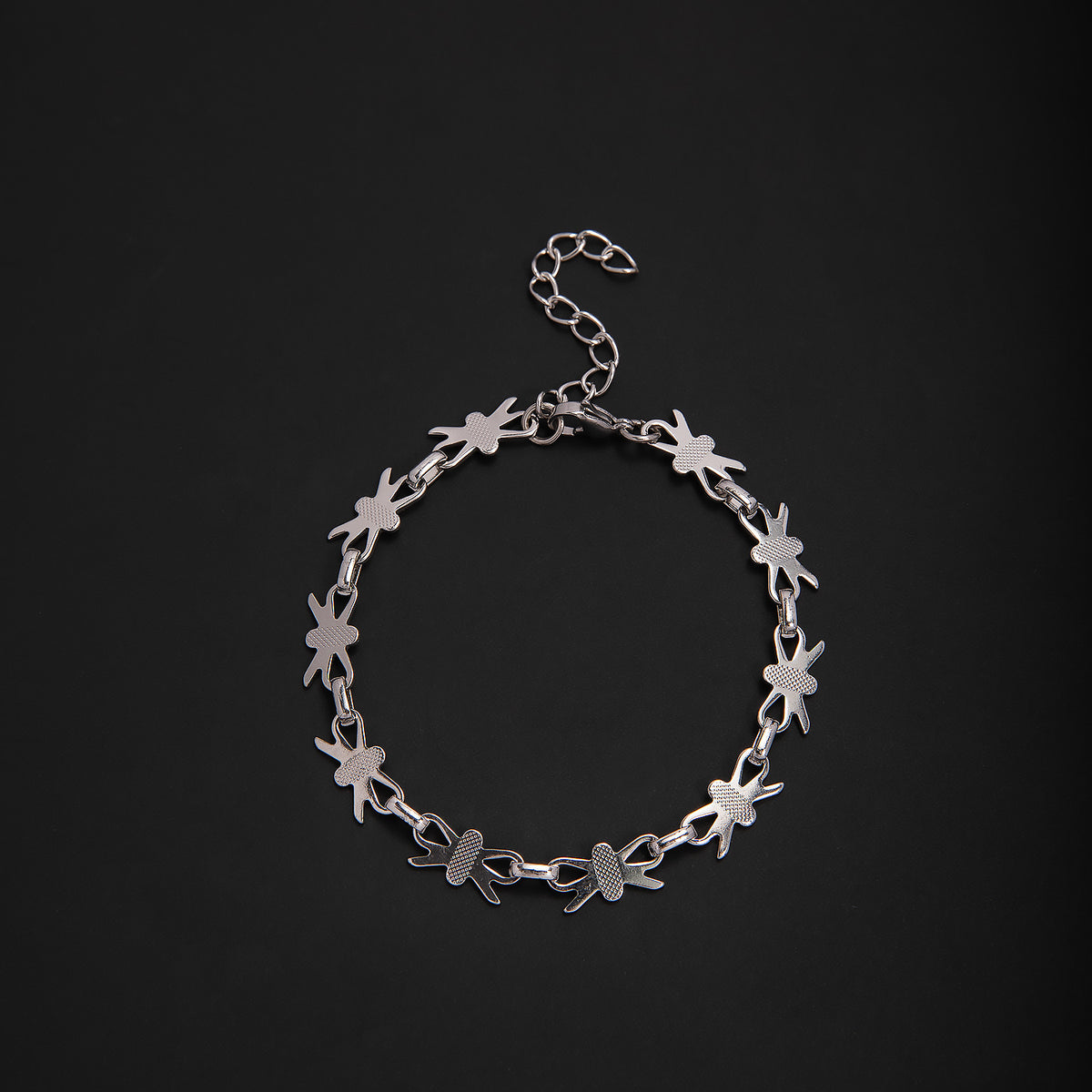 Elegant Geometric Link Bracelet Acalora