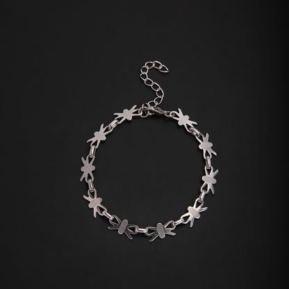 Elegant Geometric Link Bracelet Acalora