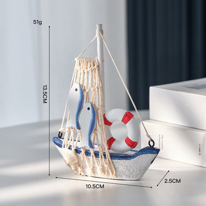 Nautical Duck Figurine