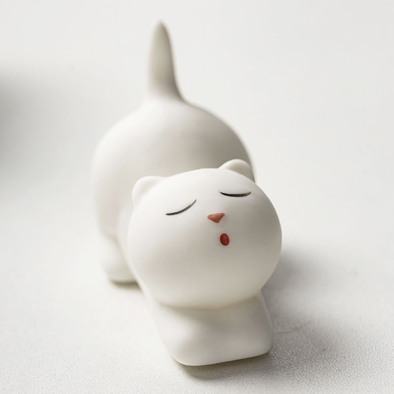 Decorative Cat Figurine Acalora