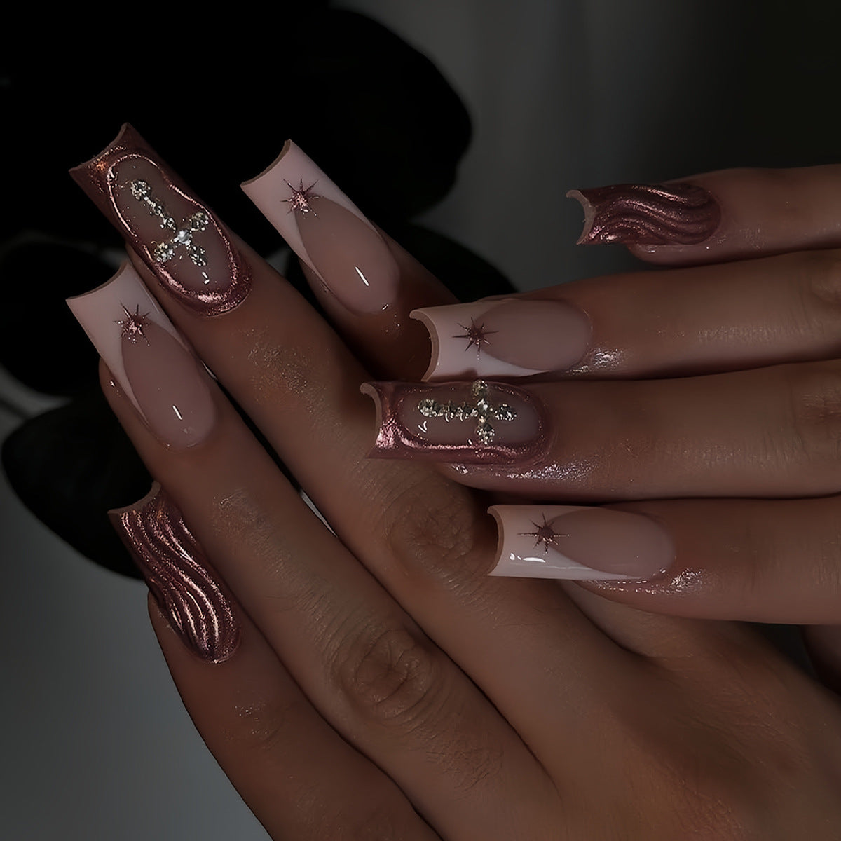 Artistic Long Nail Set Acalora