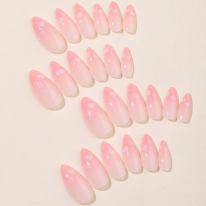 Elegant Almond-Shaped Press-On Nail Set Acalora