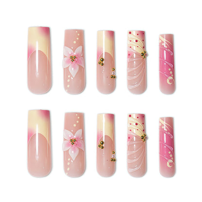 Floral Artisan Press-On Nail Set Acalora