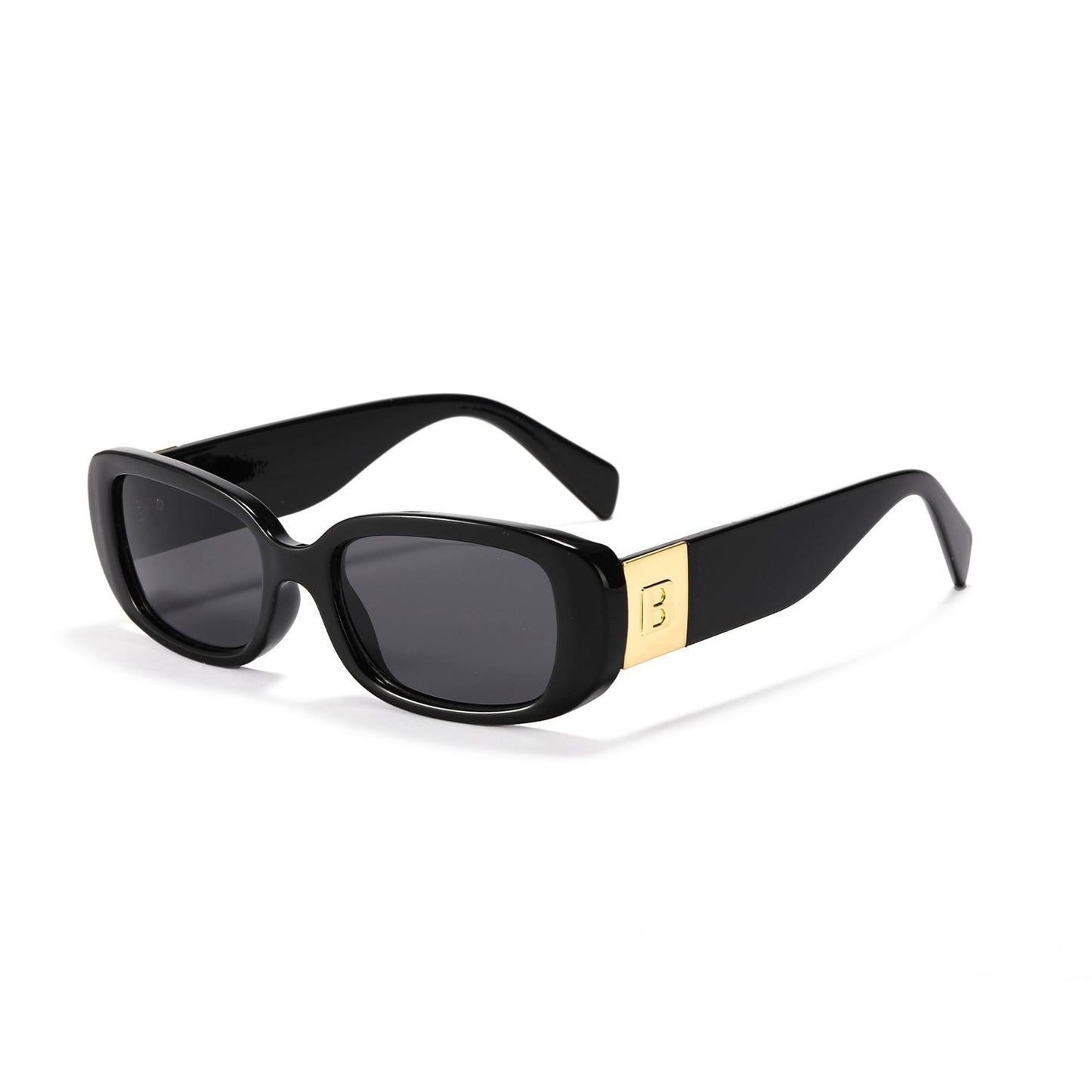 Women trendy sunglasses with fashionable clear frame and UV protection Bowlift