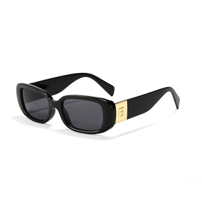 Women trendy sunglasses with fashionable clear frame and UV protection Bowlift