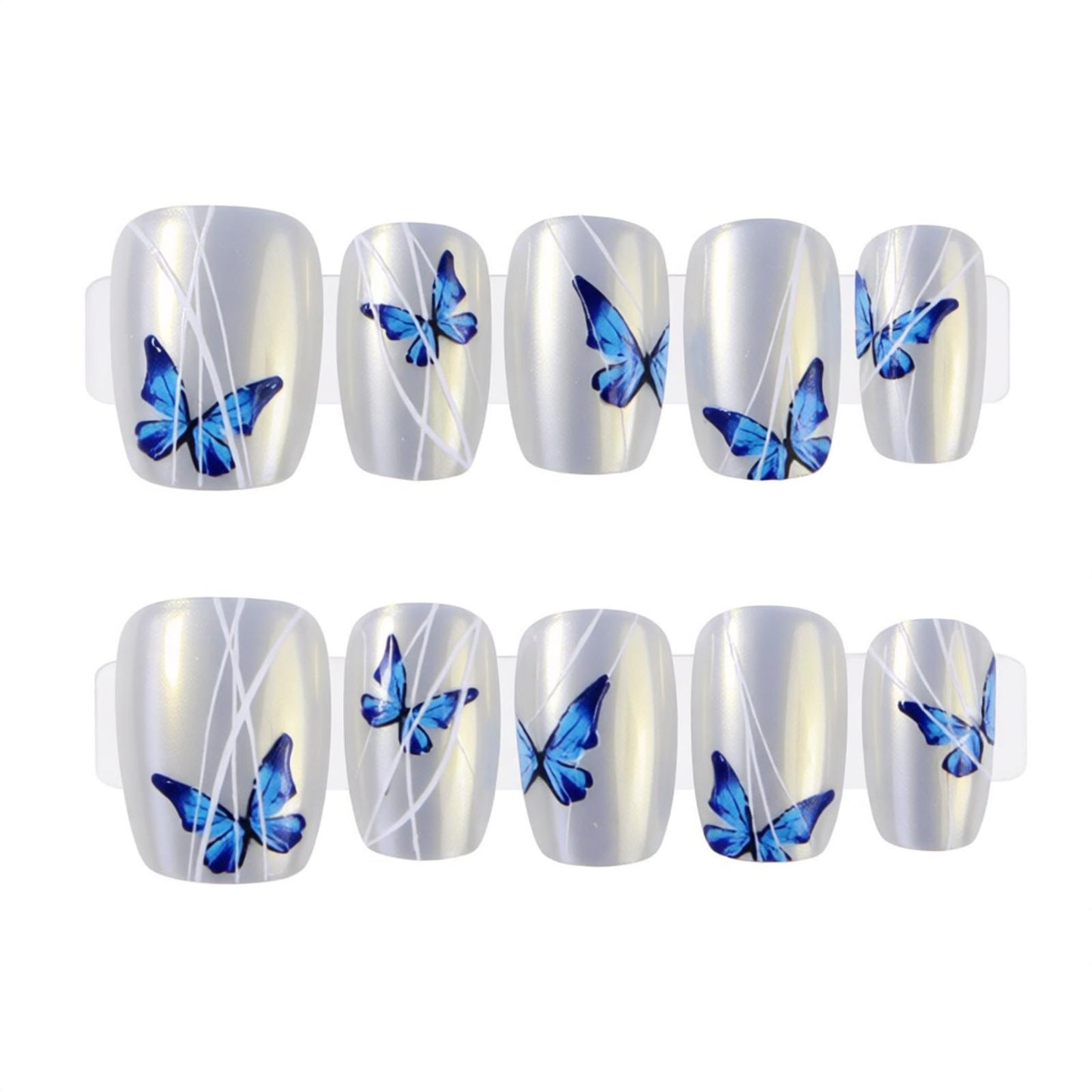 Butterfly Themed Press-On Nail Set Acalora