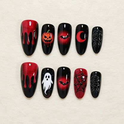 Festive Halloween-Themed Nail Art Set Acalora